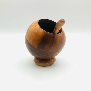 MCM Teak Nut Bowl and Spoon